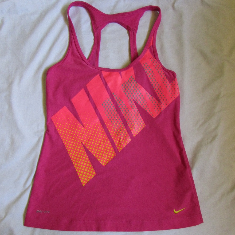 Pink Nike Dri Fit Workout Top